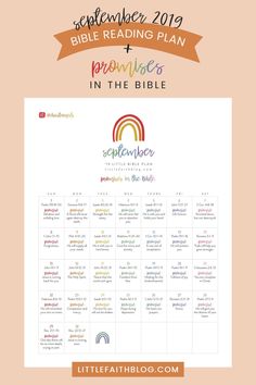 the bible reading plan with rainbows in the bible