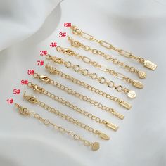 High quality ! color not easily tarnish, lead nickel free  Material : Brass Chain length:7cm Color : Gold/silver Quantity : 5 Pcs We also carry a wide variety of other earring, pls check below link: https://www.etsy.com/shop/Charmjewelrygifts?ref=seller-platform-mcnav&section_id=33113314 Gold Cable Chain Charm Necklace, Gold Metal Charm Necklace With Cable Chain, Gold Oval Link Chain Bracelet With Extender, Gold Chain Bracelet With Adjustable Chain, Gold Dangle Chain Bracelet With Adjustable Chain, Gold Chain Link Necklace With Charms, Dainty Gold Necklace With Extender, Gold Dangle Chain Bracelet With Lobster Clasp, Necklace Extender