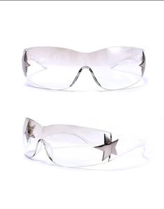 Y2k Rimless Sunglasses, Y2k Shades Aesthetic, Star Sunglasses Aesthetic, Y2k Product Design, Futuristic Shades, Y2k Shades, Star Clothes, Y2k Stuff, Y2k Stars