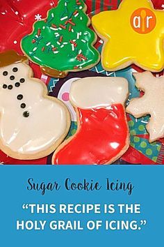 Sugar Cookie Icing Recipe, Cookie Icing Recipe, Best Sugar Cookie Recipe, Sugar Cookie Icing, Torte Cupcake, Royal Icing Recipe, Best Sugar Cookies, Cookies Baking, Cookie Frosting