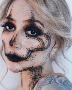 Halloween Editorial Makeup, Catrina Makeup, Halloweenský Makeup, Holloween Makeup, Drag Make-up, Cute Halloween Makeup, Makeup Drawing, Tangerine Dream