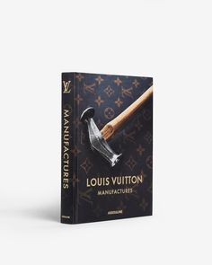 A book titled Louis Vuitton Manufactures features a cover with a hammer on a dark background, embellished with the Louis Vuitton monogram pattern. The text on the cover celebrates the brand's artisanal excellence from their ateliers. The spine and bottom include the publisher's name, Assouline. Geneva Switzerland, Texas Usa, British History, Inspirational People, Environmental Impact, High Jewelry, The Twenties, Natural Beauty, The Fosters