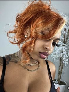 Ginger And Blonde Hair Black Women, Quick Natural Hair Styles, Natural Hair Styles Easy, Hair Ponytail Styles