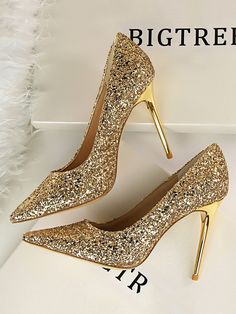 SkuCY-!128955MaterialPU , Rubber FeaturePointed-Toe , Shallow Cut , Sequinned OccasionBanquet , Casual , Party SeasonsSpring , Summer , Autumn , Winter TypePumps Heels HeightSuper High (8cm-up) ColorRED,GOLD,BLUE,GRAY,WHITE,BLACK,SILVER,CHAMPAGNESizeUS 6 | EU 36 2/3 | UK 4 | CN 36,US 6.5-7 | EU 37 1/3 | UK 4.5 | CN 37,US 7.5 | EU 38 | UK 5| CN 38,US 8 | EU 38 2/3 | UK 5.5 | CN 39,US 8.5 | EU 39 1/3 | UK 6 | CN 40,US 9-9.5 | EU 40 | UK 6.5 | CN 41,US 10 | EU 40 2/3 | UK 7 | CN 42,US 10.5 | EU 41 Pointed High Heels, Glitter Stilettos, Wedding High Heels, Heels Prom, Bling Fashion, Style Français, Rhinestone Shoes, Super High Heels, Wedding Heels