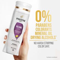 HARD WORKING, LONG LASTING Your haircare should work as hard as you do. Pantene PRO-V Volume & Body Shampoo cleanses fine and thin hair to remove build up and prime strands for optimal fullness. This formula is safe for colored hair and crafted with protective anti-oxidants and pH balancers to leave you with full and healthy strands. With Pantene Pro-V Volume & Body, say goodbye to flat strands and unleash soft, fuller hair that looks and feels beautiful for longer. TWO TIMES MORE NUTRIENTS, LAS Anti Oxidants, Body Shampoo, Hair Volume, Fuller Hair, Colored Hair, Vitamin B5, Volume Hair, Hard Working, Shampoo Conditioner