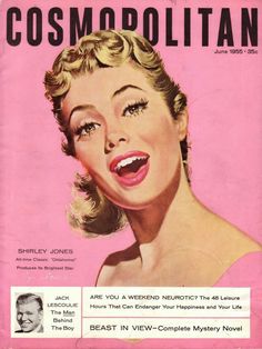 an old magazine cover with a woman's face