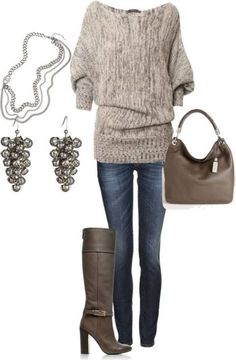 fall-and-winter-outfit-ideas-2017-2-2 50+ Cute Fall & Winter Outfit Ideas 2017 Worship Women, Winter Street, Look Retro, Outfits 2017, Boots Winter, Fashion Winter, Boots Fall, Long Boots