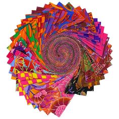 an image of a colorful spiral made out of paper