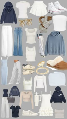 #coastal #blueandwhite #clothes Outfit Ideas Summer Dresses Casual, Outfit Ideas Coastal Granddaughter, Coastal Clothes Aesthetic, Coastal School Outfits, Coastal Style Clothing, Costal Astethic Outfits, Dream Clothes Collage, Summer Outfit Ideas Modest, Cute Coastal Outfits