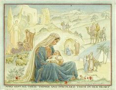 the nativity is depicted in this painting