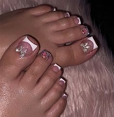 Toes Pedicure, Christmas Toes, Square Acrylic Nails, Nail Tech, Top Coat