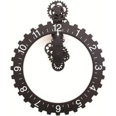 a clock that has gears on it