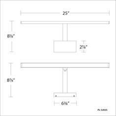 the drawing shows an overhead view of a ceiling fixture with two lights and one light