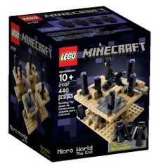 the lego minecraft micro world set is in its box