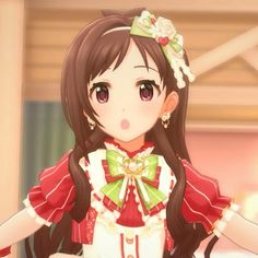 Coquette Pfps Anime, Deresute Icons, Red Icon Pfp, Idol Master, Idolmaster Cinderella, Cute Pfps, Anime Pixel Art, Cute Pfp, Cute Profile