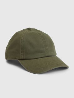 100% Organic Cotton Washed Baseball Hat | Gap Pre-washed Cotton Baseball Cap With Curved Bill, Khaki Cotton Dad Hat, Classic Cotton Baseball Cap, Washed Cotton Dad Hat, Washed Cotton Baseball Cap, Cotton Dad Hat With Curved Brim In Khaki, Khaki Cotton Dad Hat With Curved Brim, Everyday Solid Color Dad Hat With Curved Brim, Classic Cotton Dad Hat