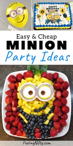 this is an easy and cheap minion party idea