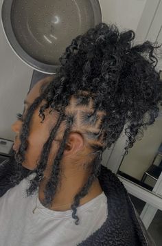 Short Starter Locs Hairstyles Updo, Puffy Locs, Locks Hairstyle, Wavy Braiding Hair, Beautiful Short Hair, Ocean Wave Crochet, Ocean Wave Crochet Hair, Hair Cut Ideas, Synthetic Braids