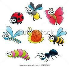 cartoon bugs and caterpillars clip art