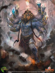 Rudra Hanuman, Matsya Avatar, Lord Narayana, Angry Lord Shiva, Lord Narasimha, Rudra Shiva, Avatar Art, Warriors Art, Bhakti Yoga