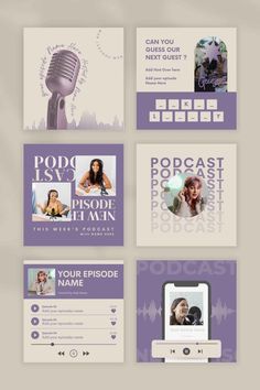 Podcast Instagram template Podcast Canva Instagram Podcast templates Podcast template download Canva. #cover #instagram #post Podcast Template, Podcast Instagram, Instagram Graphic Design, Instagram Branding Design, Instagram Square, Social Media Branding Design, Instagram Template Design, Instagram Graphic, Instagram Branding