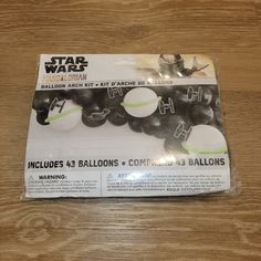 the package is packed with balloons for star wars