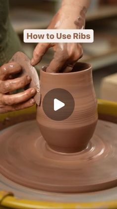 Pottery Mug Glaze Ideas, Ceramic Pottery Wheel, Pottery Wheel Ideas For Beginners, Wheel Pottery Ideas, Pottery Ribs, Beginner Pottery Wheel Projects, Pottery Basics, Pottery Ideas Wheel Thrown, Pottery Wheel Projects