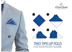 Fold Handkerchief, White Pocket Square