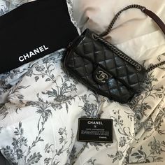 Beautiful Leather With Bullet Hardware And Chain. Barely Used. Comes With Authenticity Card, Dust Bag, Pamphlet And Box Chic Black Double Flap Bag, Designer Black Flap Bag For Shopping, Chic Black Double Flap Shoulder Bag, Designer Double Flap Shoulder Bag, Designer Black Flap Bag For Everyday Luxury, Black Flap Bag For Everyday Luxury, Black Flap Bag With Dust Bag For Everyday Luxury, Black Luxury Flap Bag, Black Luxury Flap Bag For Evening