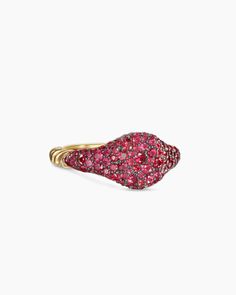 David Yurman Pinky Ring, Sapphire Pinky Ring, Women's Rings, Pinky Ring, David Yurman, Ruby, Yellow Gold, Ring, Yellow