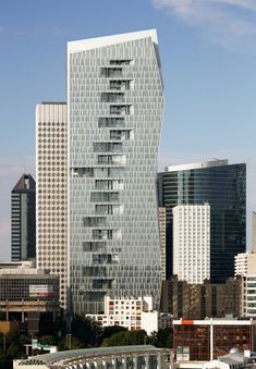 Majunga Tower / Jean-Paul Viguier et Associés Highrise Buildings, Global Architecture, Tower Building, Century City, Interesting Buildings, Amazing Buildings, High Rise Building, Commercial Architecture