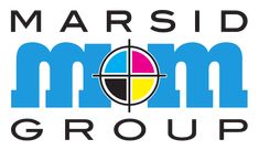 the marsid mom group logo is shown in blue, yellow and pink colors