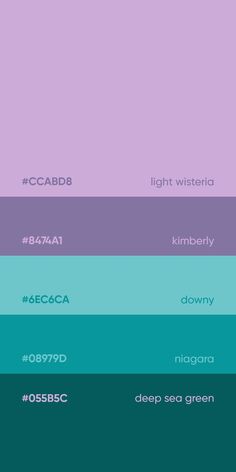 the color scheme for different colors and font