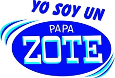 there is a blue and white sign that says no soy un paa zotee