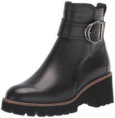 PRICES MAY VARY. 2 1/4" heel; 3/4" platform (size 8.5) 5 1/2" shaft Waterproof: protects against rain, puddles and slush to keep feet dry in wet conditions Side zip closure Leather upper/synthetic lining and sole Best Chelsea Boots, Best Travel Shoes, Black Flat Ankle Boots, Best Ankle Boots, Travel Sandals, Espadrilles Sneakers, Womens Boots Flat, Boots Outfit Ankle, Shoes Ballet Flats