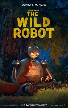 the movie poster for the wild robot