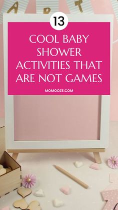 baby shower activities that are not games