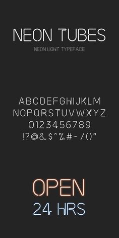 the neon font and numbers are all in different styles, but it is not very difficult to