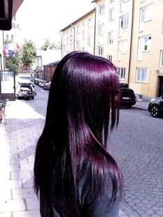 Lilac And Black Hair, Long Purple Hair, Dark Purple Hair, Dyed Hair Purple, Violet Hair, Dye Ideas