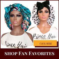 Our customers can't get enough of these items! Grab one, two or three before they sell out again. Prince Hair, Satin Bonnets, Hair Bonnets, Hair Bundle Deals, Hair Protection, Hair Company, Curly Hair Videos, Head Wrap Styles, Brazilian Hair Bundles