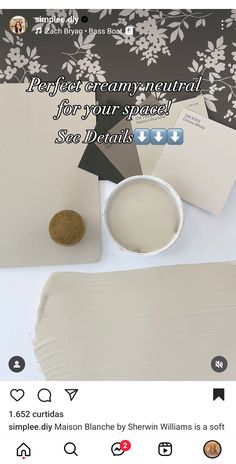 a white table topped with lots of different types of paint