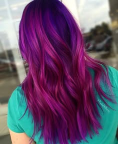 #Hair @beautifinder Rockstar Hair, Hair Palette, Exotic Hair, Vivid Hair, Magenta Hair, Hairdressing Training, Vivid Hair Color, Creative Hair Color, Violet Hair