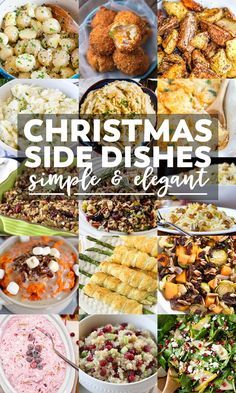 christmas side dishes for dinner and dessert