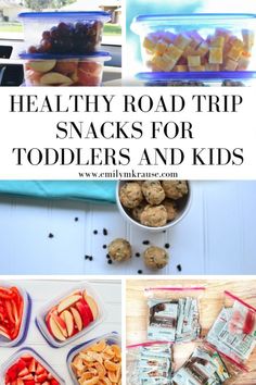 healthy road trip snacks for toddlers and kids