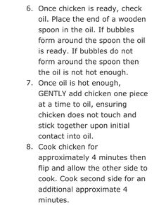 the instructions for cooking chicken in an oven