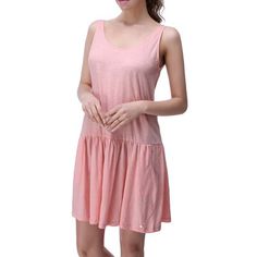 Nightdress Pajama Women Housewear dress. Eider & Ivory™ Color: Pink, Size: S | Eider & Ivory™ Arwen 100% Cotton Girl / Woman+ Above Knee Bathrobe 34.0 H x 44.0 W in 100% Cotton in Pink | S | Wayfair Summer Sleepwear, Pyjamas Womens, Summer Tank, House Dress, Above Knee, Pajamas Women, Night Dress, Summer Women, Sleeveless Dress