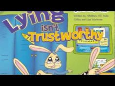 an image of a cartoon rabbit with the words lying isn't trustworthyly