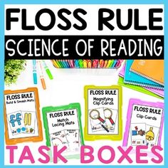 floss rules science of reading task boxes