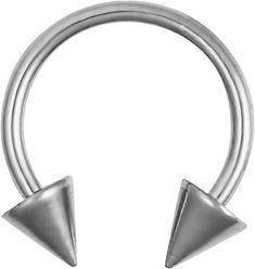 PRICES MAY VARY. Made with solid grade 23 Titanium (no Surgical/Stainless steel) 16 gauge horseshoe ring 3/8 inch (10mm) diameter Most commonly used for 16 gauge septum piercings and 16 gauge cartilage piercings This circular horseshoe body piercing ring is made with grade 23 solid Titanium. This piece is 16 gauge and 10 mm (3/8") in diameter. The 4 mm "spikes" both unscrew and stay on securely for easy use. Horseshoe Septum, Gauge Septum, Septum Piercing Jewelry, Septum Piercings, Cartilage Piercings, Horseshoe Ring, Body Jewelry Piercing, Piercing Ring, Septum Piercing