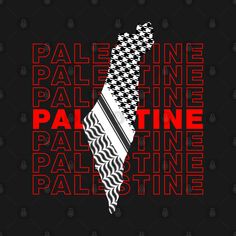 a black and red poster with the words palie line, paliine, paliine